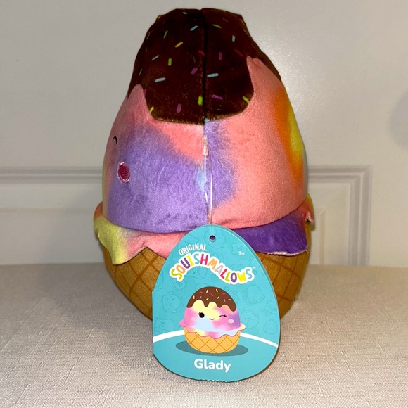 Squishmallows Toys Nwt 8 Glady The Ice Cream Cone Squishmallow